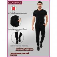 брюки для фитнеса , карманы, размер 46/175-180, черный Relax Mode