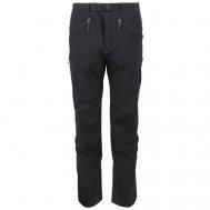 брюки , карманы, регулировка объема талии, размер 50/176, черный Сплав