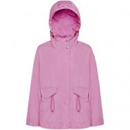 Куртка  , демисезон/лето, силуэт прямой, капюшон, карманы, размер 48, розовый Geox
