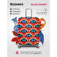 Чехол для чемодана , 150 л, размер L, синий, голубой itcovers