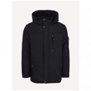куртка , демисезон/зима, силуэт прямой, подкладка, капюшон, карманы, размер XL, черный Baon