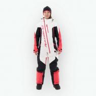 Комбинезон  Комбинезон для активного отдыха  Gravity Premium Woman, вентиляция, герметичные швы, внутренний карман, мембранный, защита от попадания снега, карманы, капюшон, размер S, розовый, белый Dragonfly
