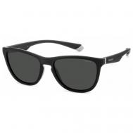 Солнцезащитные очки , панто, оправа: пластик, поляризационные, с защитой от УФ, черный Polaroid
