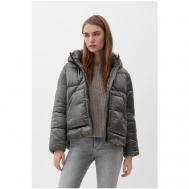 Куртка  , демисезон/зима, средней длины, подкладка, капюшон, карманы, размер XL, серый s.Oliver