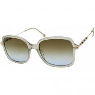 Солнцезащитные очки , бабочка, градиентные, для женщин, бесцветный Carolina Herrera