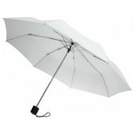 Мини-зонт , механика, 3 сложения, купол 96 см., 8 спиц, чехол в комплекте, белый UNIT