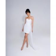 Платье полуприлегающее, мини, размер S, белый 7Dresses