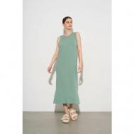 Платье , вискоза, полуприлегающее, макси, размер XS, зеленый Uniize