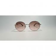 Солнцезащитные очки , круглые, оправа: металл, с защитой от УФ, устойчивые к появлению царапин, для женщин, черный NONAME