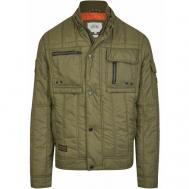 куртка , демисезон/зима, силуэт прямой, стеганая, размер 48, зеленый Camel Active
