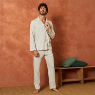 Пижама , размер XL, бежевый, белый LAURENCE TAVERNIER