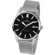 Наручные часы  Classic, черный, серебряный Jacques Lemans