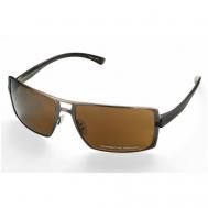 Солнцезащитные очки , прямоугольные, оправа: металл, с защитой от УФ, для мужчин, коричневый Porsche Design