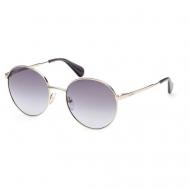 Солнцезащитные очки , круглые, оправа: металл, градиентные, с защитой от УФ, золотой Max&Co
