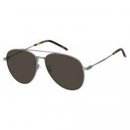 Солнцезащитные очки , авиаторы, оправа: металл, для мужчин, серый Tommy Hilfiger