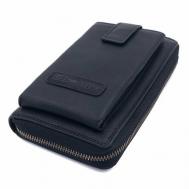 Сумка  клатч  6819 Black классическая, натуральная кожа, внутренний карман, черный Hill Burry