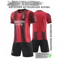 Форма  футбольная, футболка и шорты, размер L, красный inSportX