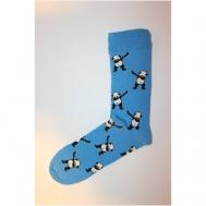 Носки  унисекс , 1 пара, на Новый год, нескользящие, подарочная упаковка, фантазийные, размер 36-44, голубой FRIDA