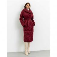 куртка  , демисезон/зима, силуэт прямой, водонепроницаемая, размер 40, бордовый Viaville