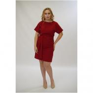 Платье , размер 48, красный DARIVAGALE