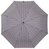 Смарт-зонт , автомат, 3 сложения, купол 98 см., 8 спиц, чехол в комплекте, для мужчин, коричневый Eleganzza
