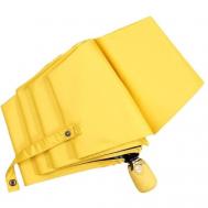Зонт автомат, 3 сложения, купол 100 см., 8 спиц, система «антиветер», чехол в комплекте, желтый Rechar