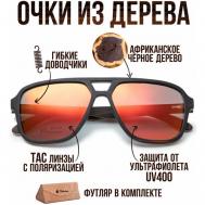 Солнцезащитные очки , авиаторы, поляризационные, коричневый Timbersun