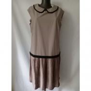 Платье , повседневное, классическое, размер 46, коричневый It elle