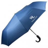 Мини-зонт , полуавтомат, 3 сложения, 8 спиц, синий William Lloyd