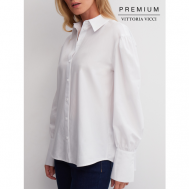 Блуза  , размер L, белый Vittoria Vicci
