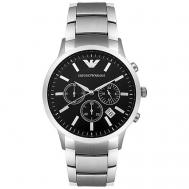 Наручные часы  Renato, серебряный, черный Emporio Armani