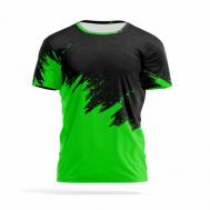 Футболка , размер XXL, черный, зеленый PANiN Brand