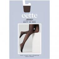 Колготки    Jersey, 30 den, матовые, без шортиков, с ластовицей, размер 1-2, коричневый CETTE