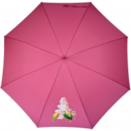 Зонт-трость , полуавтомат, купол 104 см., 8 спиц, для женщин, коралловый, розовый Airton