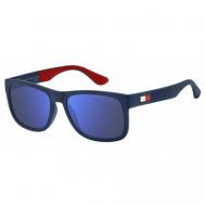 Солнцезащитные очки , прямоугольные, спортивные, для мужчин, синий Tommy Hilfiger