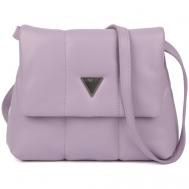 Сумка  кросс-боди  повседневная, внутренний карман, регулируемый ремень, фиолетовый Fabretti