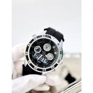 Наручные часы  Мужские часы наручные кварцевые, электронные, подарок, черный, серебряный accord denton