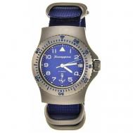 Наручные часы  Командирские 280684, синий, серебряный Vostok