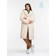 Пальто  , размер 46, белый Alef