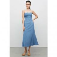 Платье , в классическом стиле, полуприлегающее, миди, размер M, голубой I Am Studio