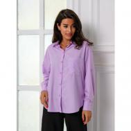 Рубашка  , размер L, фиолетовый TWIN SOUL