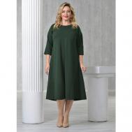 Платье размер 58, зеленый Райский Лотос