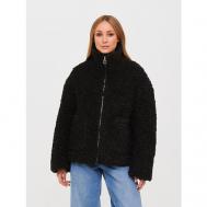 куртка  , демисезон/зима, силуэт прямой, размер XL, черный United Colors of Benetton