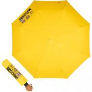 Зонт , автомат, купол 98 см, 8 спиц, система «антиветер», для женщин, желтый Moschino