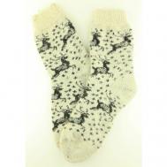 Женские носки  средние, вязаные, размер 38-40, мультиколор Рассказовские носки