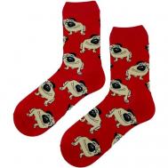 Мужские носки , размер 44, красный, бежевый Country Socks
