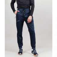 Беговые брюки , карманы, размер 50/L, синий NORDSKI