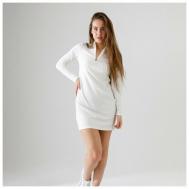 Платье повседневное, прилегающее, мини, размер 40, белый ProMarket