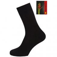Мужские носки , 5 пар, 5 уп., размер 39-41, черный Greg