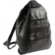 Рюкзак , натуральная кожа, внутренний карман, черный Unvers leather Istanbul